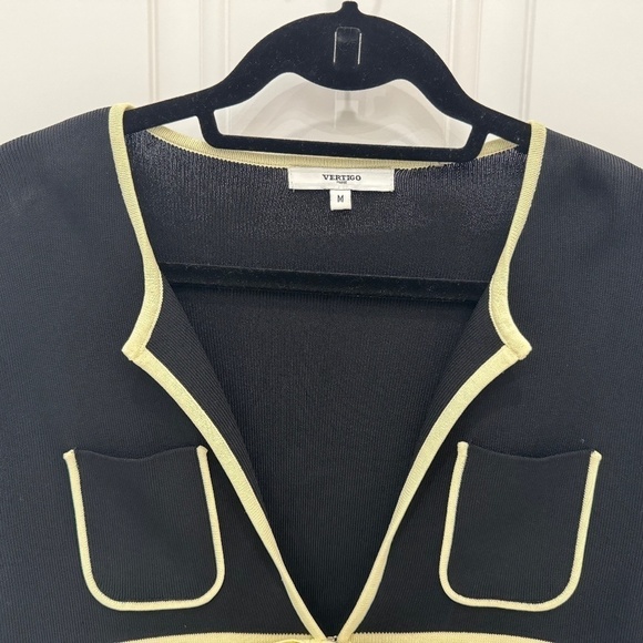 Black 2 piece VERTIGO Dress from PARIS. Very good condition. Size M - Picture 7 of 13